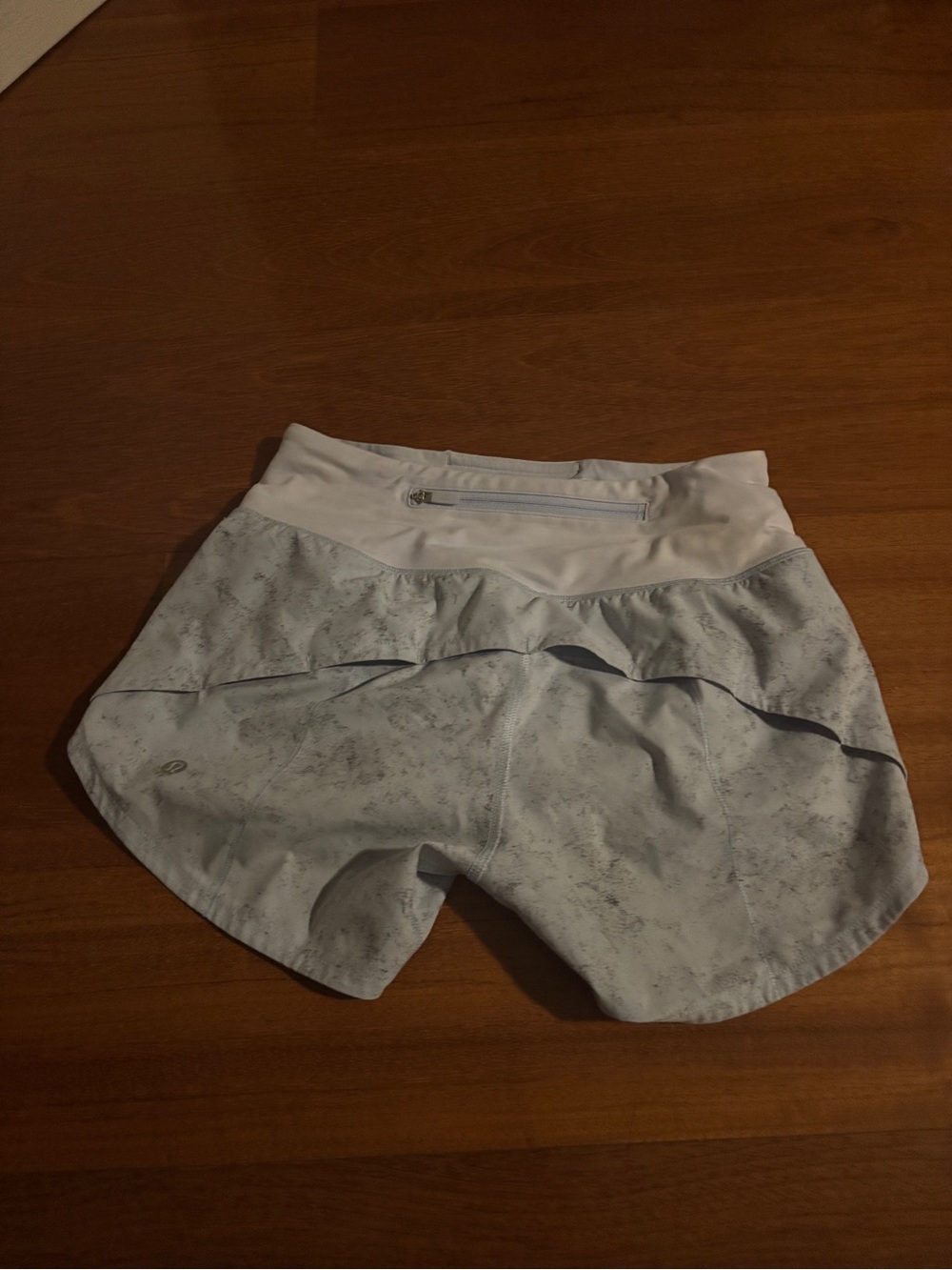 lululemon athletica Light Gray Layered Active Skort with Back Zip